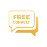 Icono de consulta legal gratis.